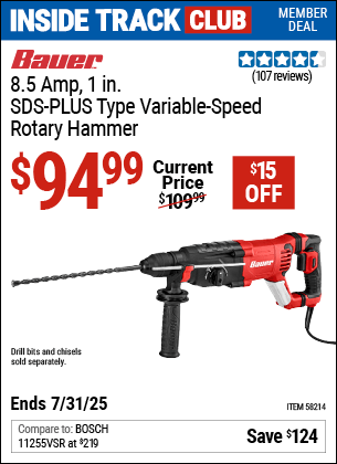 Harbor Freight Coupons, HF Coupons, 20% off - BAUER 8.5 Amp for $99.99