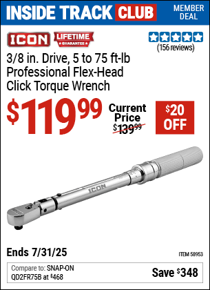 Harbor Freight Coupons, HF Coupons, 20% off - ICON 3/8 in. for $119.99