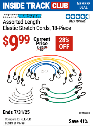 Harbor Freight Coupons, HF Coupons, 20% off - 18 Piece Assorted Length Elastic Stretch Cords