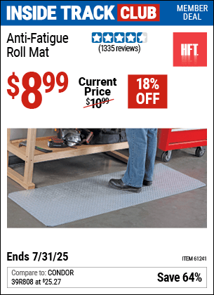 Harbor Freight Coupons, HF Coupons, 20% off - Anti-fatigue Roll Mat