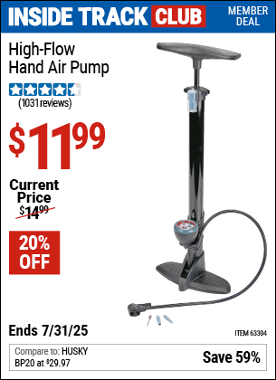Harbor Freight Coupons, HF Coupons, 20% off - High Flow Hand Air Pump