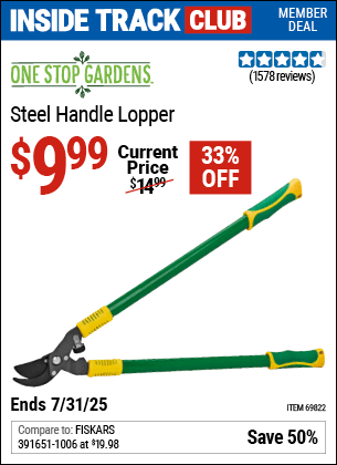 Harbor Freight Coupons, HF Coupons, 20% off - Steel Handle Lopper