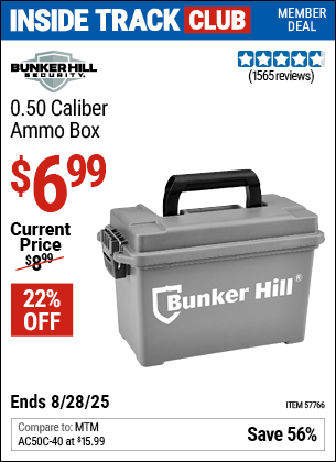 Harbor Freight Coupons, HF Coupons, 20% off - 0.50 Caliber Ammo Box