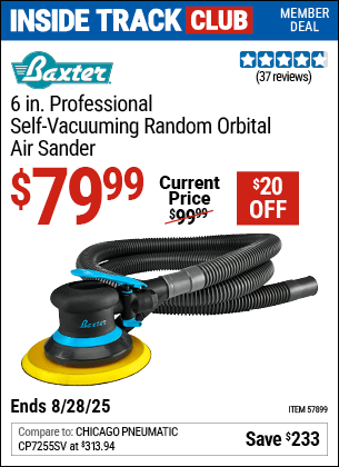 Harbor Freight Coupons, HF Coupons, 20% off - 6 in. Professional Self-Vacuuming Random Orbital Sander