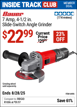 Harbor Freight Coupons, HF Coupons, 20% off - 4-1/2