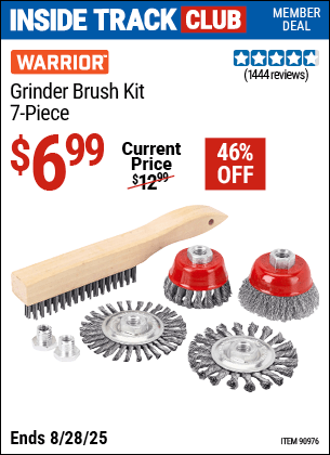 Harbor Freight Coupons, HF Coupons, 20% off - 7 Piece Grinder Brush Kit