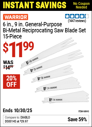 Harbor Freight Coupons, HF Coupons, 20% off - 15 Piece, 6