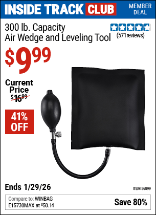 Harbor Freight Coupons, HF Coupons, 20% off - 300 lb.  Air Wedge and Leveling Tool