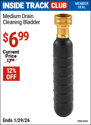 Harbor Freight Coupons, HF Coupons, 20% off - Medium Drain Cleaning Bladder