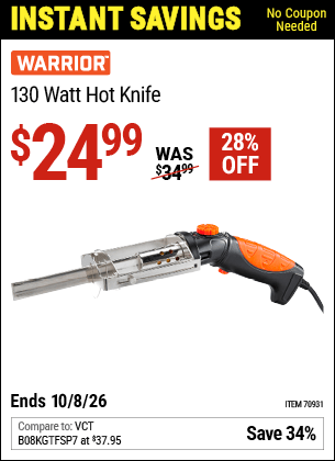 Harbor Freight Coupons, HF Coupons, 20% off - 70931