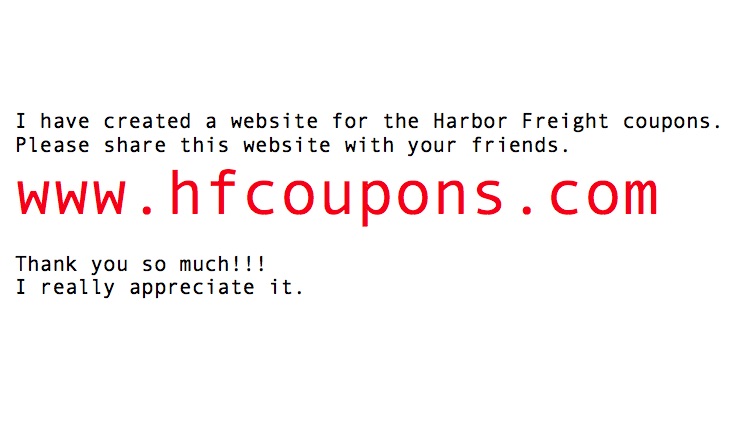 Harbor Freight Coupons Hf Coupons Hft Coupons Free