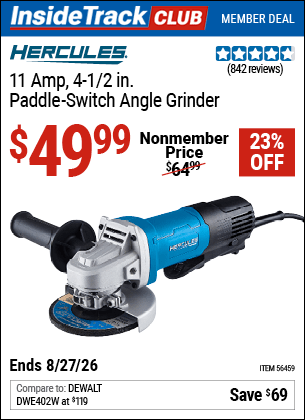 Harbor Freight Coupons, HF Coupons, 20% off - Hercules 4-1/2