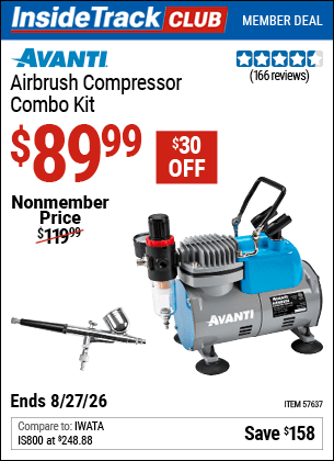 Harbor Freight Coupons, HF Coupons, 20% off - Airbrush Compressor Combo Kit