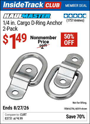 Harbor Freight Coupons, HF Coupons, 20% off - 2 Piece, 1/4