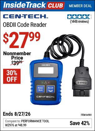 Harbor Freight Coupons, HF Coupons, 20% off - Obd Ii Code Reader