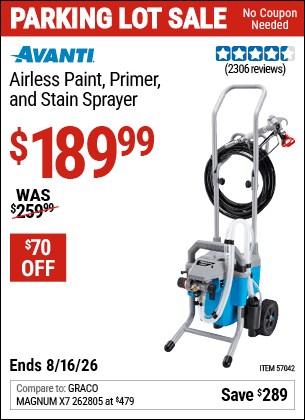 Harbor Freight Coupons, HF Coupons, 20% off - Airless Paint, Primer & Stain Sprayer