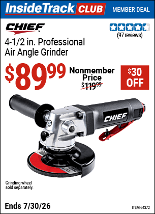 Harbor Freight Coupons, HF Coupons, 20% off - Professional 4-1/2