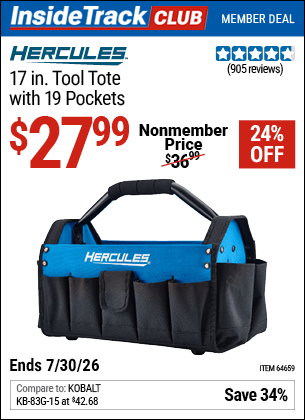 Harbor Freight Coupons, HF Coupons, 20% off - Hercules 17