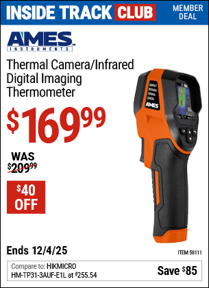 Harbor Freight Coupons, HF Coupons, 20% off - AMES INSTRUMENTS Professional Compact Infrared Thermal Camera 