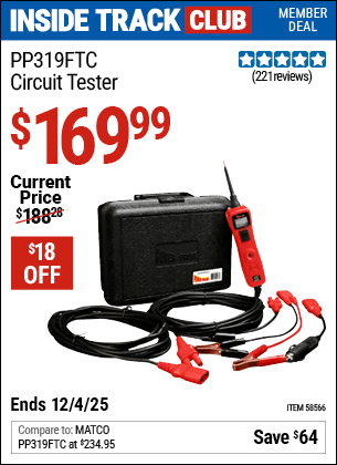 Harbor Freight Coupons, HF Coupons, 20% off - POWER PROBE Circuit Tester 