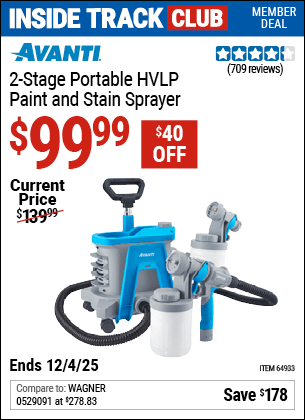 Harbor Freight Coupons, HF Coupons, 20% off - Avanti Hvlp Portable Paint Sprayer
