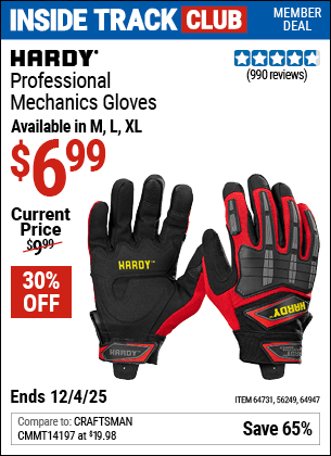 Harbor Freight Coupons, HF Coupons, 20% off - Hardy Professional Mechanic's Gloves