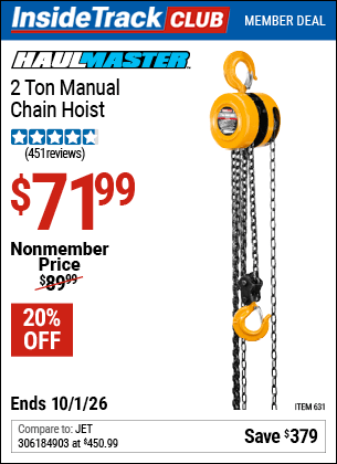 Harbor Freight Coupons, HF Coupons, 20% off - 00631