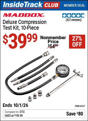 Harbor Freight Coupons, HF Coupons, 20% off - 24 Piece Deuxe Compression Test Kit