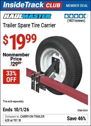 Harbor Freight Coupons, HF Coupons, 20% off - Trailer Spare Tire Carrier