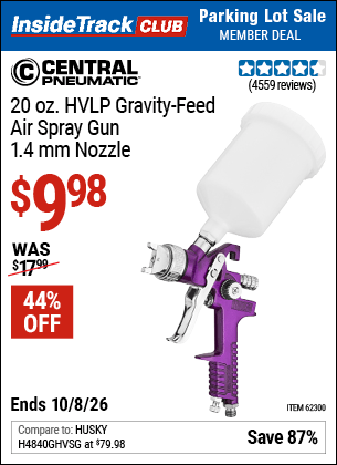 Harbor Freight Coupons, HF Coupons, 20% off - 20 Oz. Gravity Feed Spray Gun