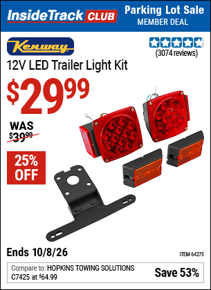 Harbor Freight Coupons, HF Coupons, 20% off - 12 Volt Led Trailer Light Kit