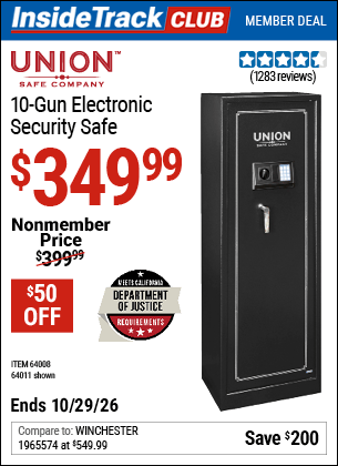 Harbor Freight Coupons, HF Coupons, 20% off - 10 Gun Electronic Security Safe