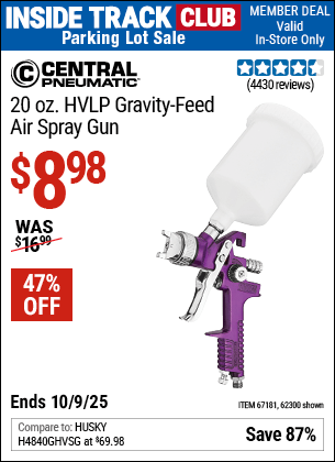 Harbor Freight Coupons, HF Coupons, 20% off - 20 Oz. Gravity Feed Spray Gun