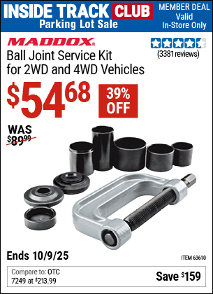 Harbor Freight Coupons, HF Coupons, 20% off - Ball Joint Service Kit For 2wd And 4wd Vehicles