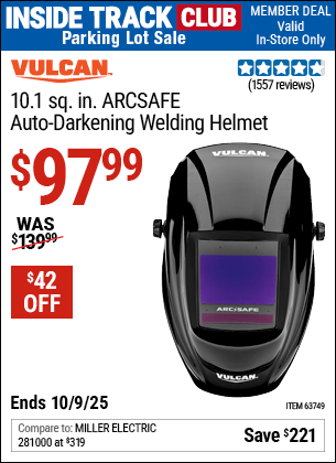 Harbor Freight Coupons, HF Coupons, 20% off - Vulcan Arcsafe Auto-darkening Welding Helmet