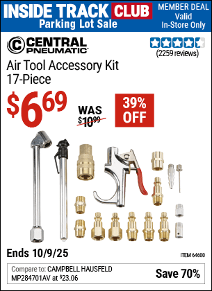 Harbor Freight Coupons, HF Coupons, 20% off - 17 Piece Air Tool Accessory Kit
