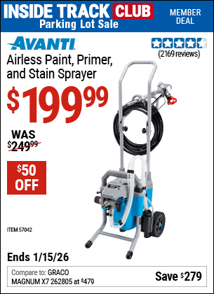 Harbor Freight Coupons, HF Coupons, 20% off - Airless Paint, Primer & Stain Sprayer