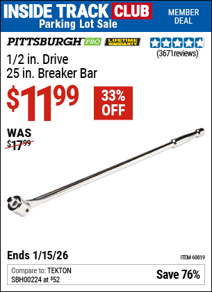 Harbor Freight Coupons, HF Coupons, 20% off - Pittsburgh Pro 1/2