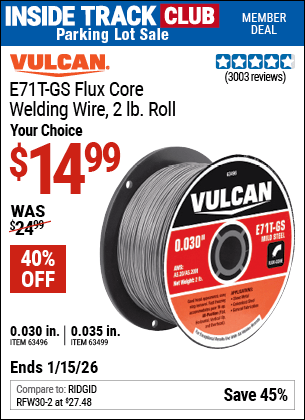 Harbor Freight Coupons, HF Coupons, 20% off - Flux Core Welding Wire