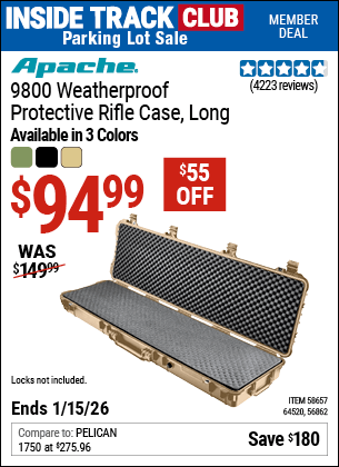 Harbor Freight Coupons, HF Coupons, 20% off - Apache 9800 Weatherproof 13-1/2