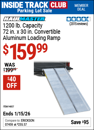 Harbor Freight Coupons, HF Coupons, 20% off - 1200 Lb. Capacity 30-1/4