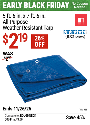 Harbor Freight Coupons, HF Coupons, 20% off - Free All Purpose Tarp with Purchase through 3/1/20