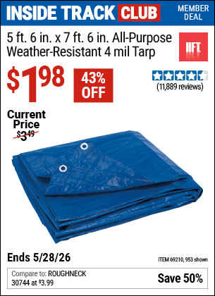 Harbor Freight Coupons, HF Coupons, 20% off - Free All Purpose Tarp with Purchase through 3/1/20