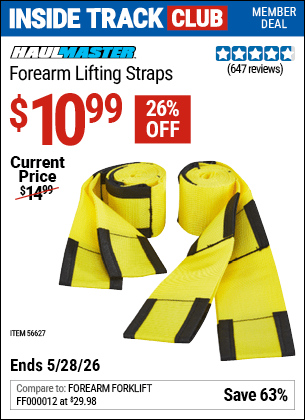 Harbor Freight Coupons, HF Coupons, 20% off - Forearm Lifting Straps