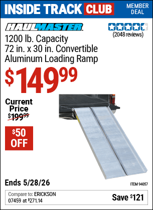 Harbor Freight Coupons, HF Coupons, 20% off - 1200 Lb. Capacity 30-1/4