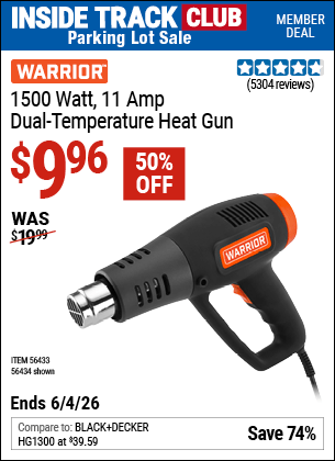 Harbor Freight Coupons, HF Coupons, 20% off - 1500w Dual Temperature Heat Gun