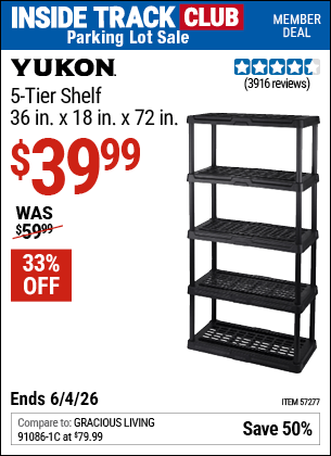 Harbor Freight Coupons, HF Coupons, 20% off - 5 Tier Storage Rack