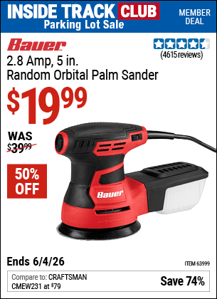 Harbor Freight Coupons, HF Coupons, 20% off - Bauer 2.8 Amp 5