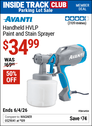 Harbor Freight Coupons, HF Coupons, 20% off - Avanti Hvlp Hand Held Paint Sprayer