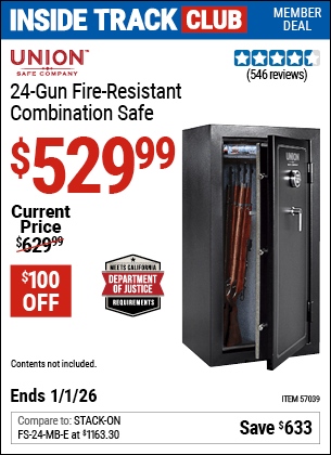 Harbor Freight Coupons, HF Coupons, 20% off - 24 Gun Fire Resistant Combination Safe